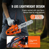 Chainsaws: VEVOR 25.4CC 304.8mm Gasoline Chainsaw Powered Wood Cutting Engine Gas Chain Saw