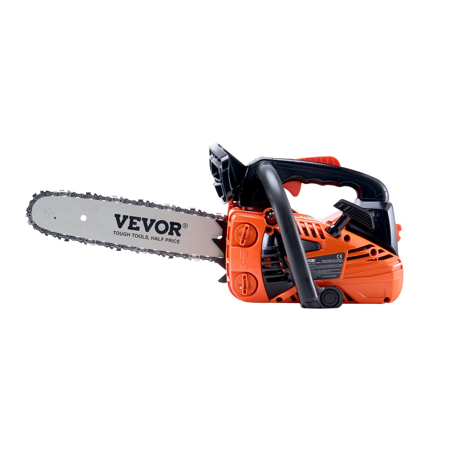 Chainsaws: VEVOR 25.4CC 304.8mm Gasoline Chainsaw Powered Wood Cutting Engine Gas Chain Saw