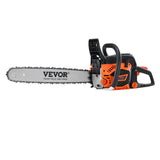 Chainsaws: VEVOR 58CC 508mm Gasoline Chainsaw Gas Powered Wood Cutting Engine Gas Chain Saw