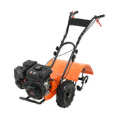 Gardening Tools: VEVOR Tiller Cultivator Gas Powered, 212CC 4-Stroke Garden Cultivator, Tiller with 4 Steel Adjustable Rear Tines for Lawn, Garden and Field Soil Cultivation