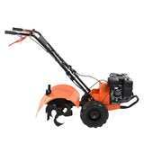 Gardening Tools: VEVOR Tiller Cultivator Gas Powered, 212CC 4-Stroke Garden Cultivator, Tiller with 4 Steel Adjustable Rear Tines for Lawn, Garden and Field Soil Cultivation
