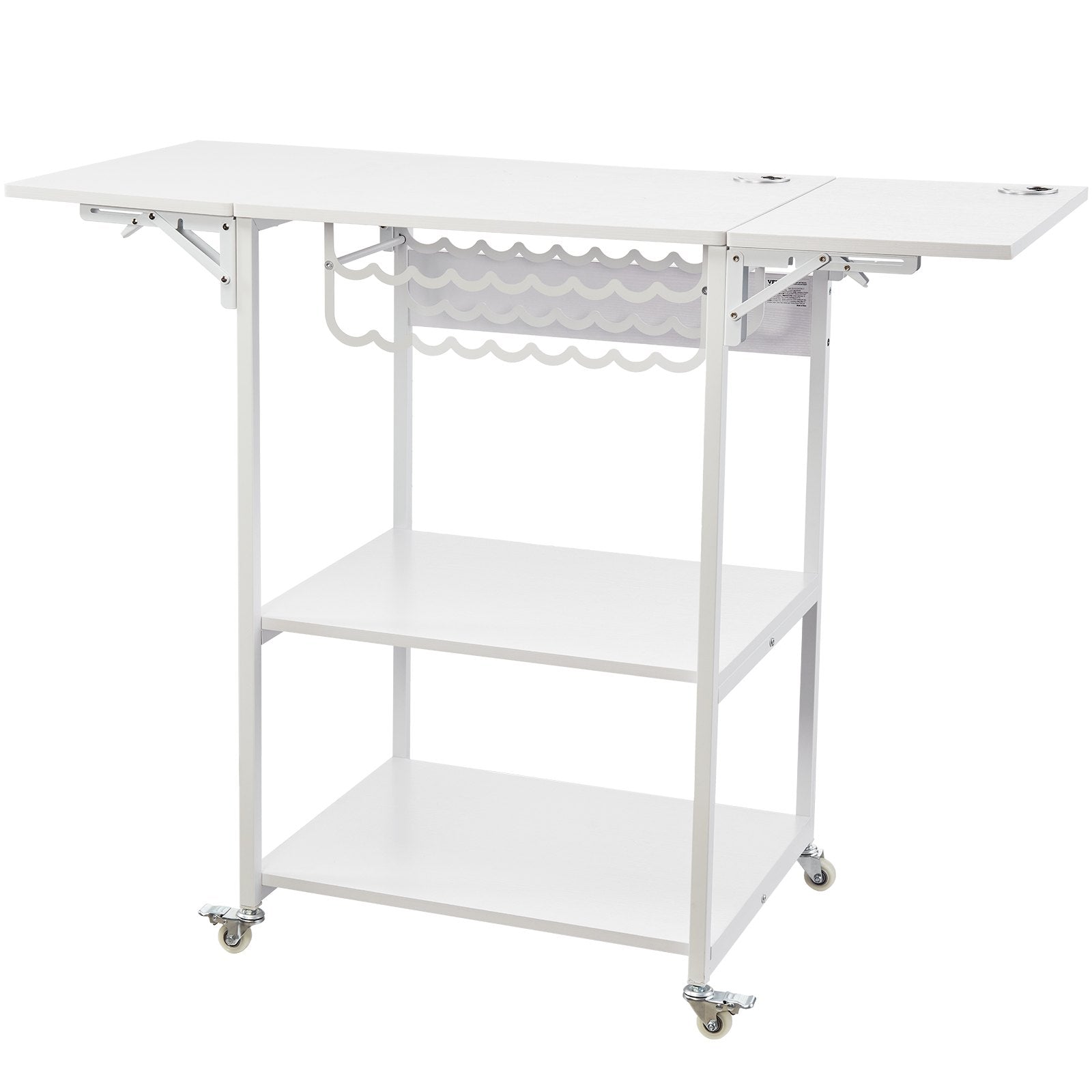BBQ Tools: VEVOR Heat Press Table 3Tier Movable Heat Press Stand Foldable with Wheels White