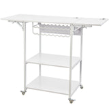 BBQ Tools: VEVOR Heat Press Table 3Tier Movable Heat Press Stand Foldable with Wheels White