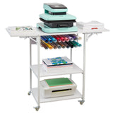 BBQ Tools: VEVOR Heat Press Table 3Tier Movable Heat Press Stand Foldable with Wheels White