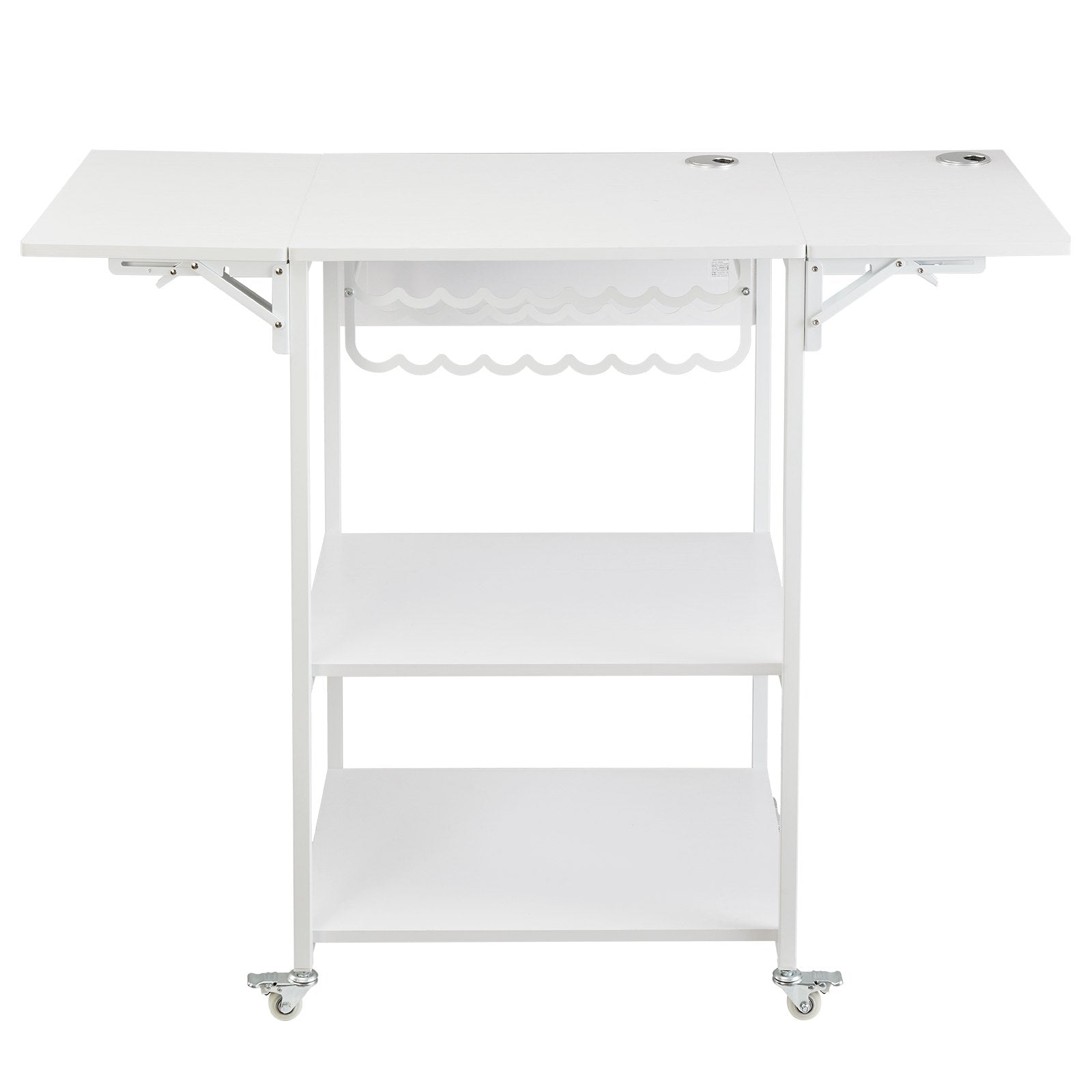 BBQ Tools: VEVOR Heat Press Table 3Tier Movable Heat Press Stand Foldable with Wheels White
