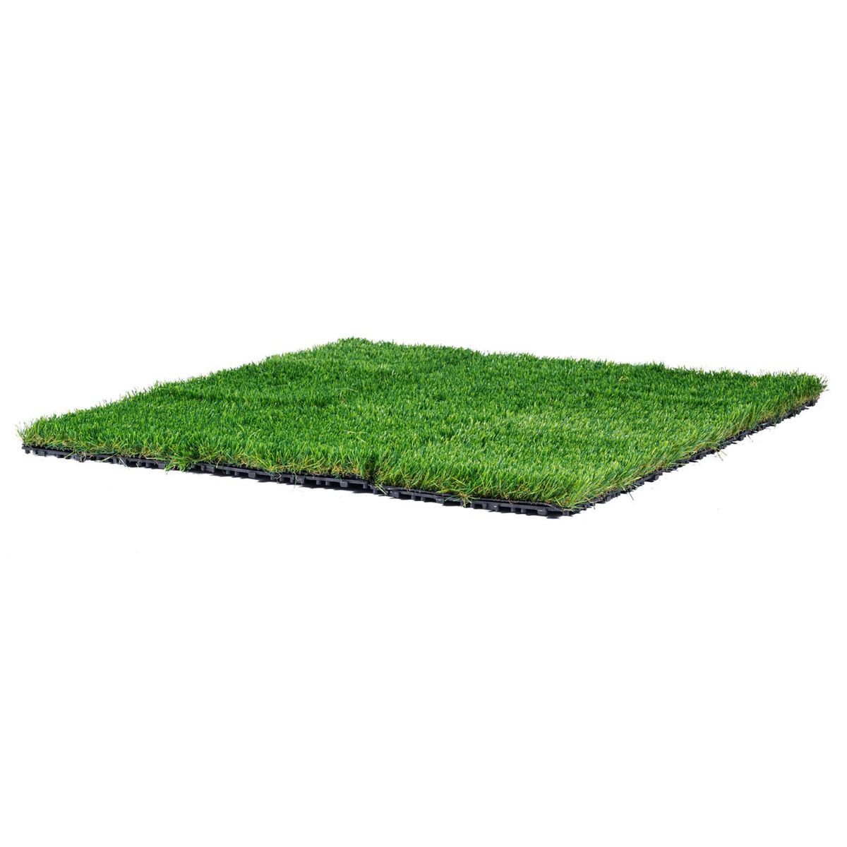 Artifical Grass Tiles Interlocking Turf Deck Set, 18 Pack - 12"x12", Synthetic Fake Grass Self-draining Mat Flooring Decor Pad, Perfect For Multi-Purpose Indoor Outdoor Entryway Scraper Dog Mats
