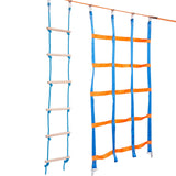 Outdoor Play Equipment: VEVOR Ninja Warrior Obstacle Course for Kids, 2 x 17m Weatherproof Slacklines, 227kg Weight Capacity Monkey Line, Outdoor Playset Equipment, Backyard Toys Training Equipment Set with 12 Obstacles