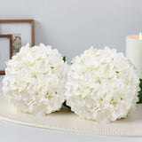 Vases & Table Decor: VEVOR Artificial Flowers, 105 pcs Real Looking White Silk Fake Hydrangea Bulk, White Faux Bridal Shower with Stems for DIY Wedding Bouquets, Home Centerpieces Arrangements, Party Tables Decorations