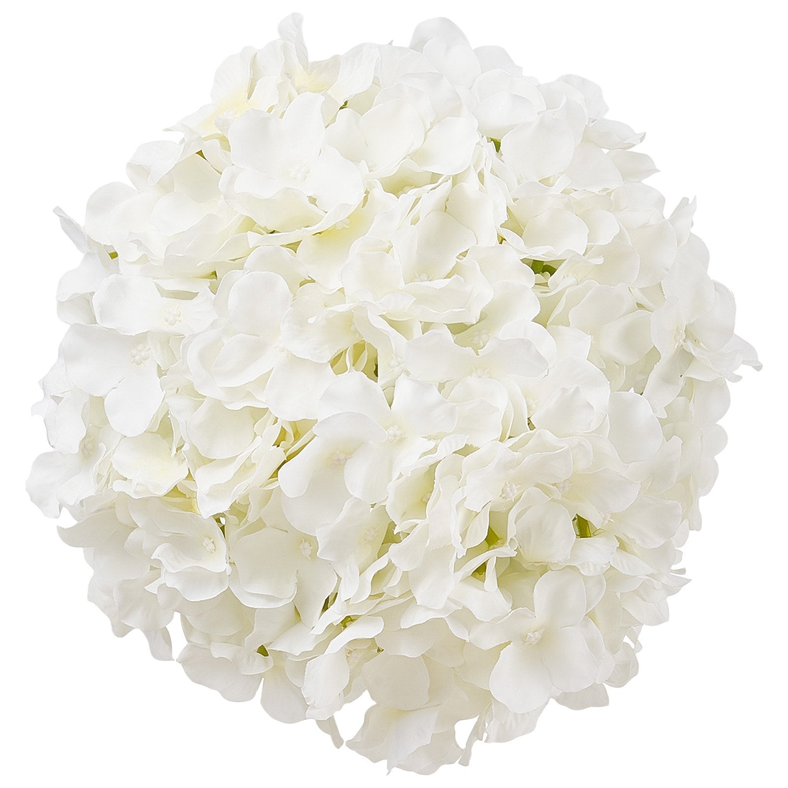 Vases & Table Decor: VEVOR Artificial Flowers, 105 pcs Real Looking White Silk Fake Hydrangea Bulk, White Faux Bridal Shower with Stems for DIY Wedding Bouquets, Home Centerpieces Arrangements, Party Tables Decorations