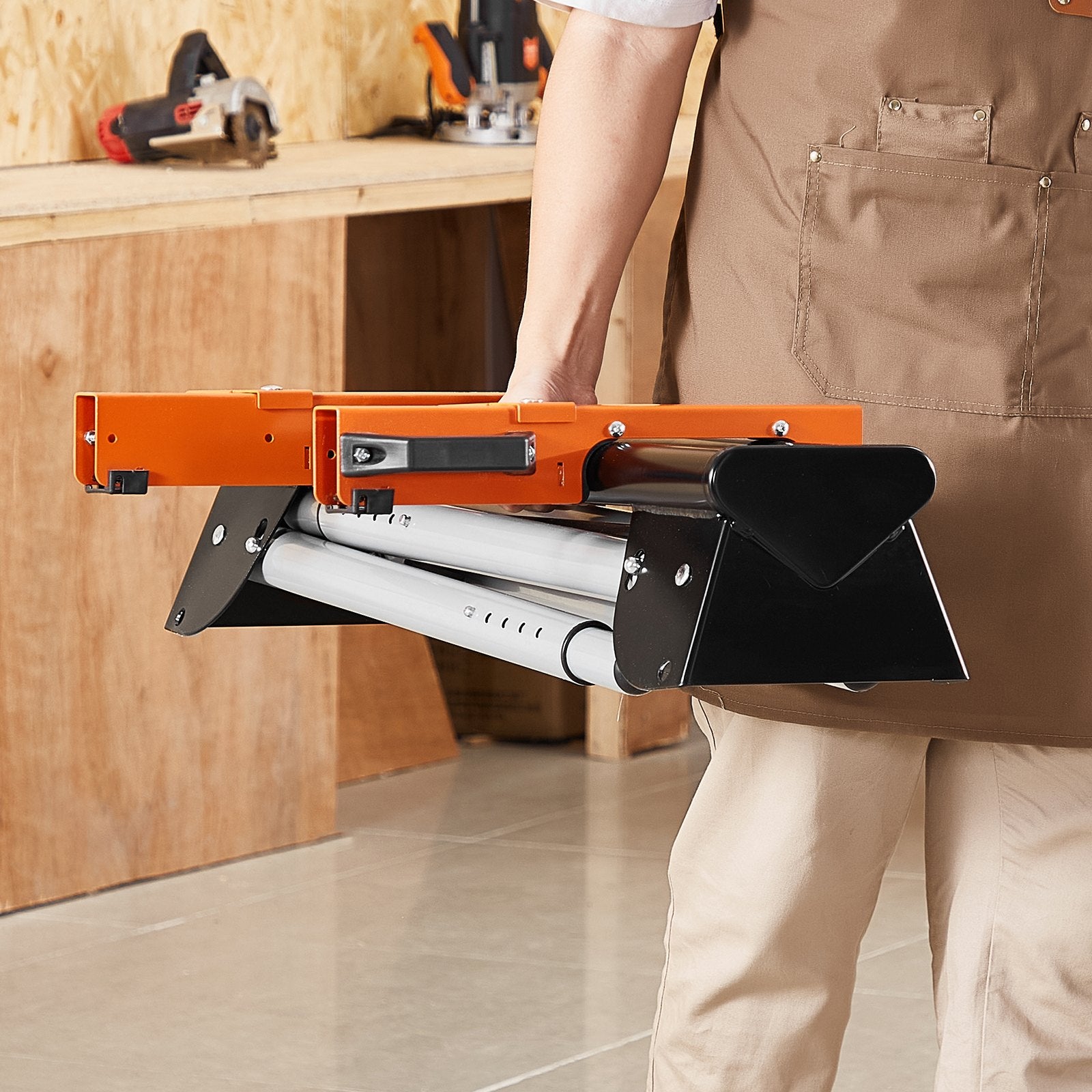 Chainsaws: VEVOR Miter Saw Stand 330lbs Load Capacity Steel 29.1"-32.9" Adjustable Height