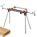Saw Accessories: VEVOR Miter Saw Stand 300lbs Load Capacity Steel Collapsible Stand for Miter Saw