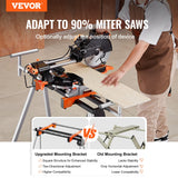Saw Accessories: VEVOR Miter Saw Stand 300lbs Load Capacity Steel Collapsible Stand for Miter Saw