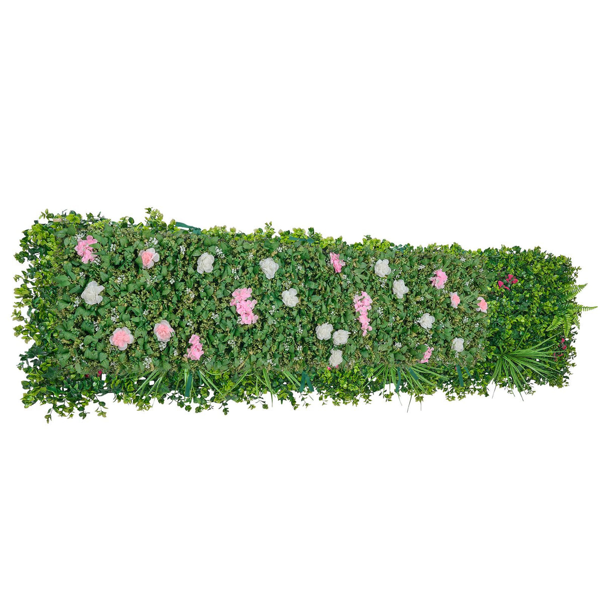 Artificial Luxury‌ Flower Wall Backdrop, 2 PCS, Each Panel 61 x 243.8 cm, Gorgeous 3D Silk Floral Backdrop Pet Friendly, Easy Installation Flower Wall Panel for Wedding, Event, Party, Home Decor