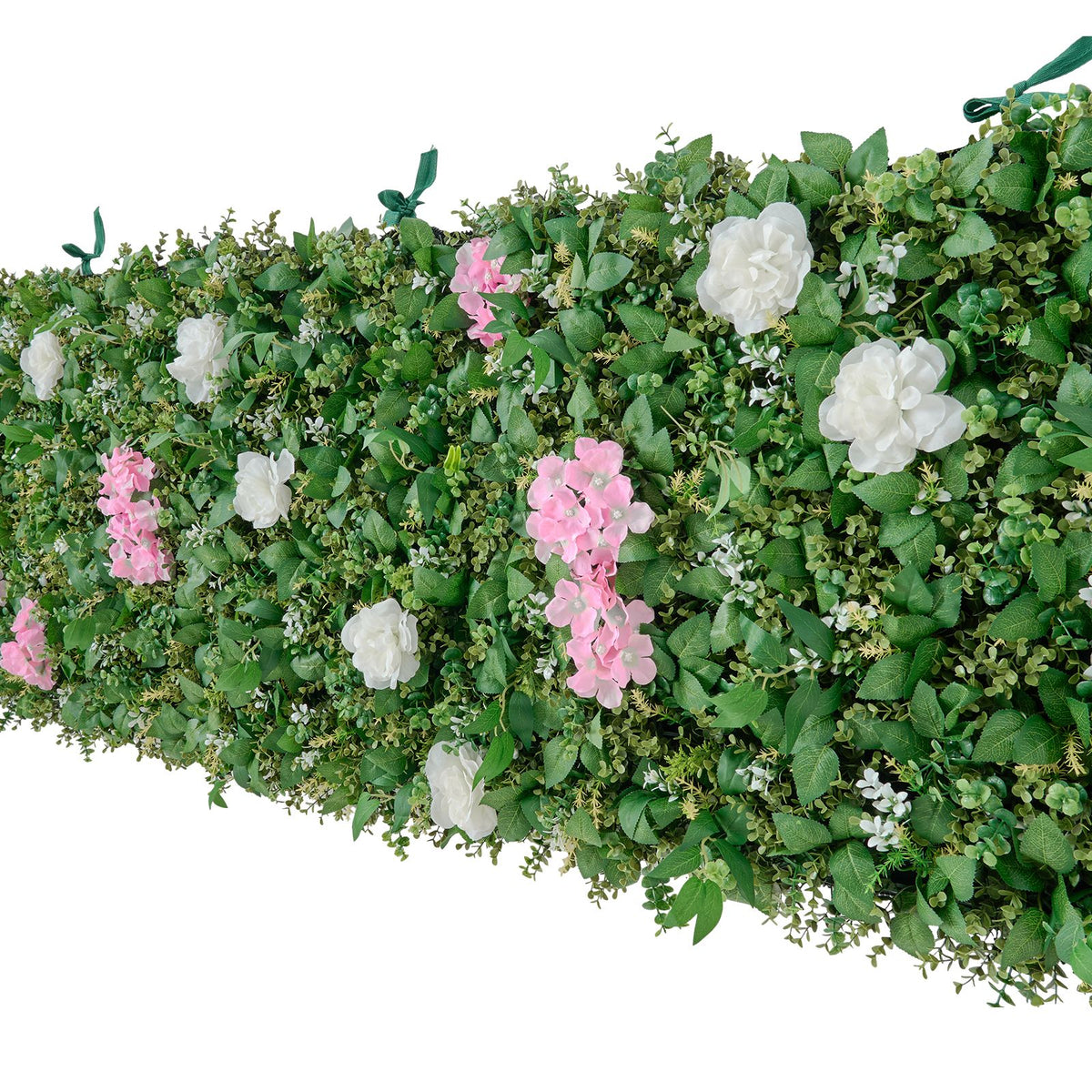 Artificial Luxury‌ Flower Wall Backdrop, 2 PCS, Each Panel 61 x 243.8 cm, Gorgeous 3D Silk Floral Backdrop Pet Friendly, Easy Installation Flower Wall Panel for Wedding, Event, Party, Home Decor