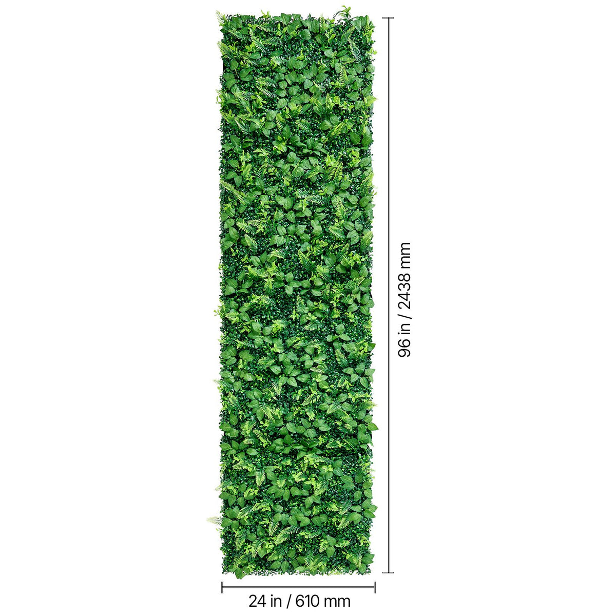 Artificial Plant Wall, 4 PCS 61 x 243.8 cm Artificial Boxwood Panels, Sun Protection Greenery Backdrop Privacy Hedge Fence, Fake Grass Screen for Wedding, Indoor, Outdoor Garden, Backyard