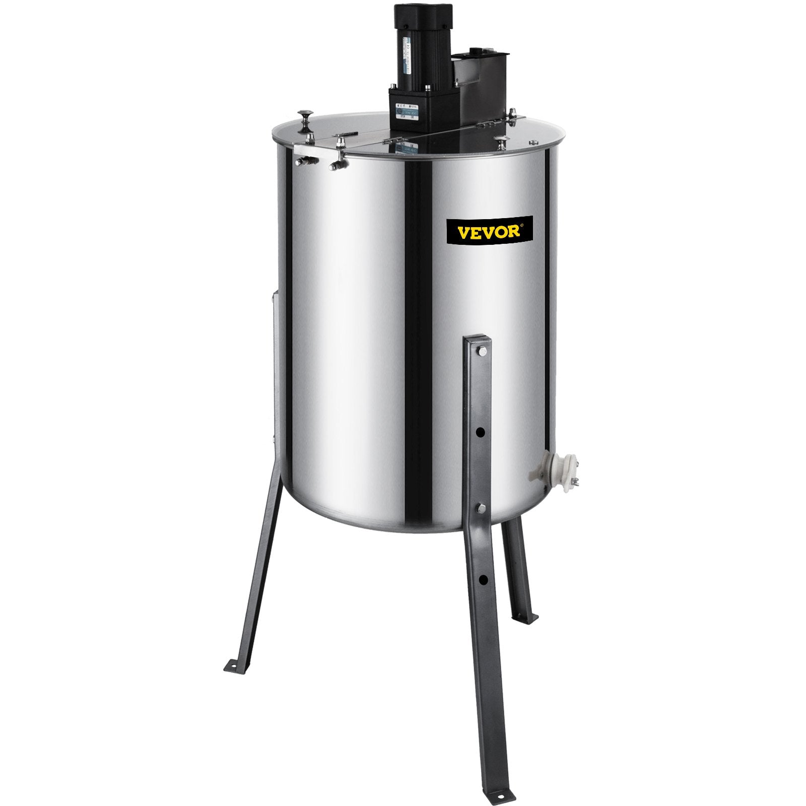 Farm Equipment: VEVOR 4 Frame Electric Honey Extractor Beekeeping 120 W Motor 2 Clear Lids