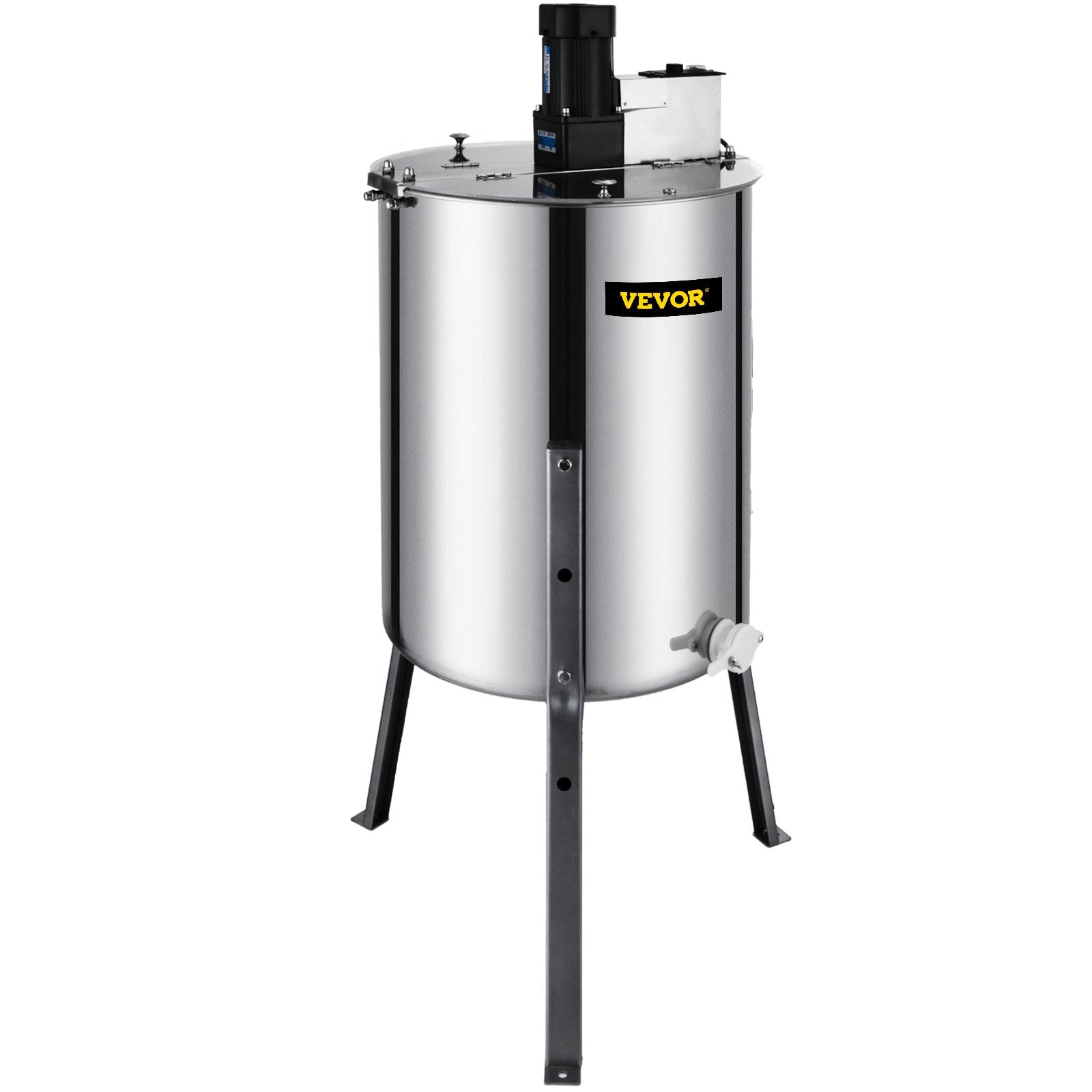 Farm Equipment: VEVOR 4 Frame Electric Honey Extractor Beekeeping 120 W Motor 2 Clear Lids