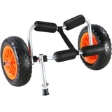 Boating Accessories: VEVOR Foldable Kayak Cart Canoe Boat Carrier 250lbs Load with 10'' Solid Tires