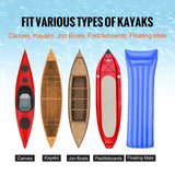 Boating Accessories: VEVOR Foldable Kayak Cart Canoe Boat Carrier 250lbs Load with 10'' Solid Tires