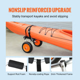 Boating Accessories: VEVOR Foldable Kayak Cart Canoe Boat Carrier 250lbs Load with 10'' Solid Tires
