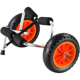 Boating Accessories: VEVOR Foldable Kayak Cart Canoe Boat Carrier 250lbs Load with 10'' Solid Tires