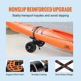 Boating Accessories: VEVOR Adjustable Kayak Cart Canoe Boat Carrier 320lbs Load with 10'' Solid Tires