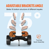 Boating Accessories: VEVOR Adjustable Kayak Cart Canoe Boat Carrier 320lbs Load with 10'' Solid Tires