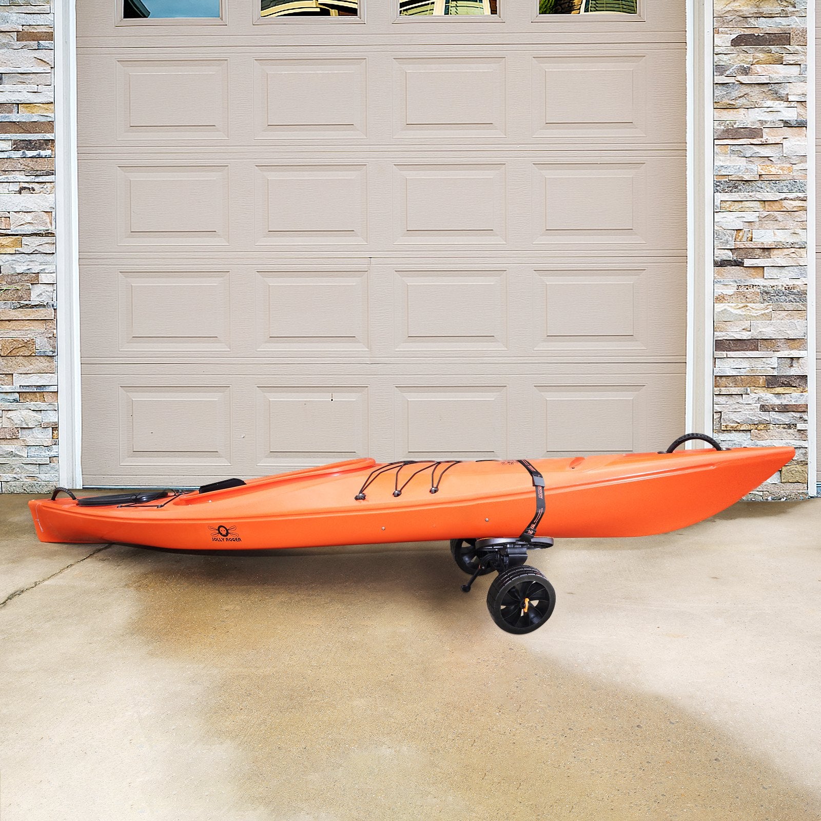 Boating Accessories: VEVOR Adjustable Kayak Cart Canoe Boat Carrier 320lbs Load with 10'' Solid Tires