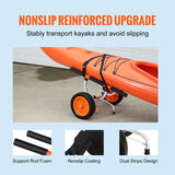 Boating Accessories: VEVOR Adjustable Kayak Cart Canoe Boat Carrier 450lbs Load with 12'' Solid Tires
