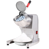 Seasonings & Spices: VEVOR Ice Crushers Machine, 220lbs Per Hour Electric Snow Cone Maker with 4 Blades, 300W Electric Ice Crusher with Cover and Bowl for Home and Commercial Use, Silver