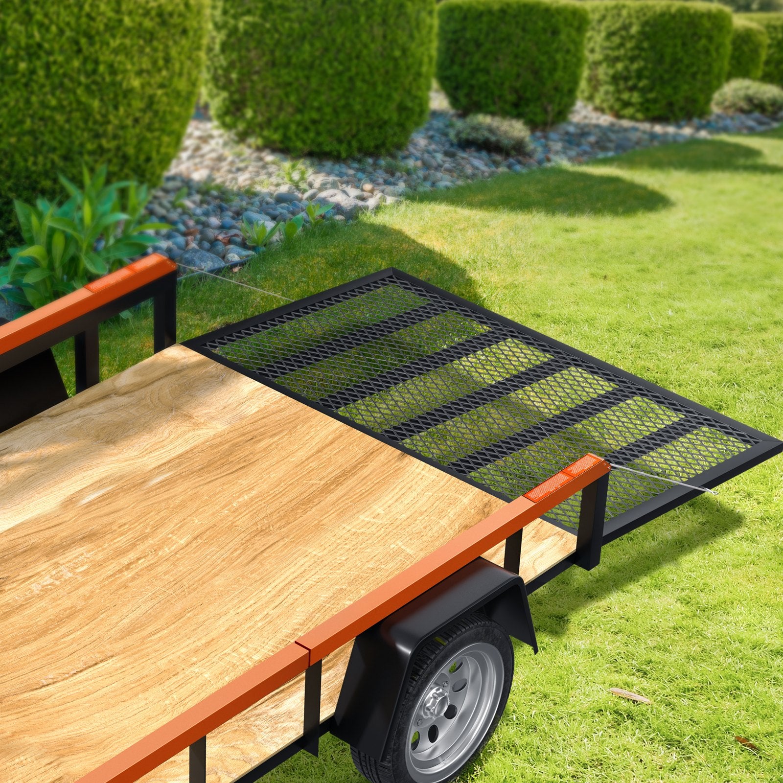 Automotive Parts: VEVOR 2-Sided Trailer Tailgate Lift Assist, 163 kg Load Capacity, Compatible with Open Utility Trailer Tailgate and Ramp, with 25.4-61 cm Heights Side Rail and 1.22-1.83 m Height Tail Gate or Ramp