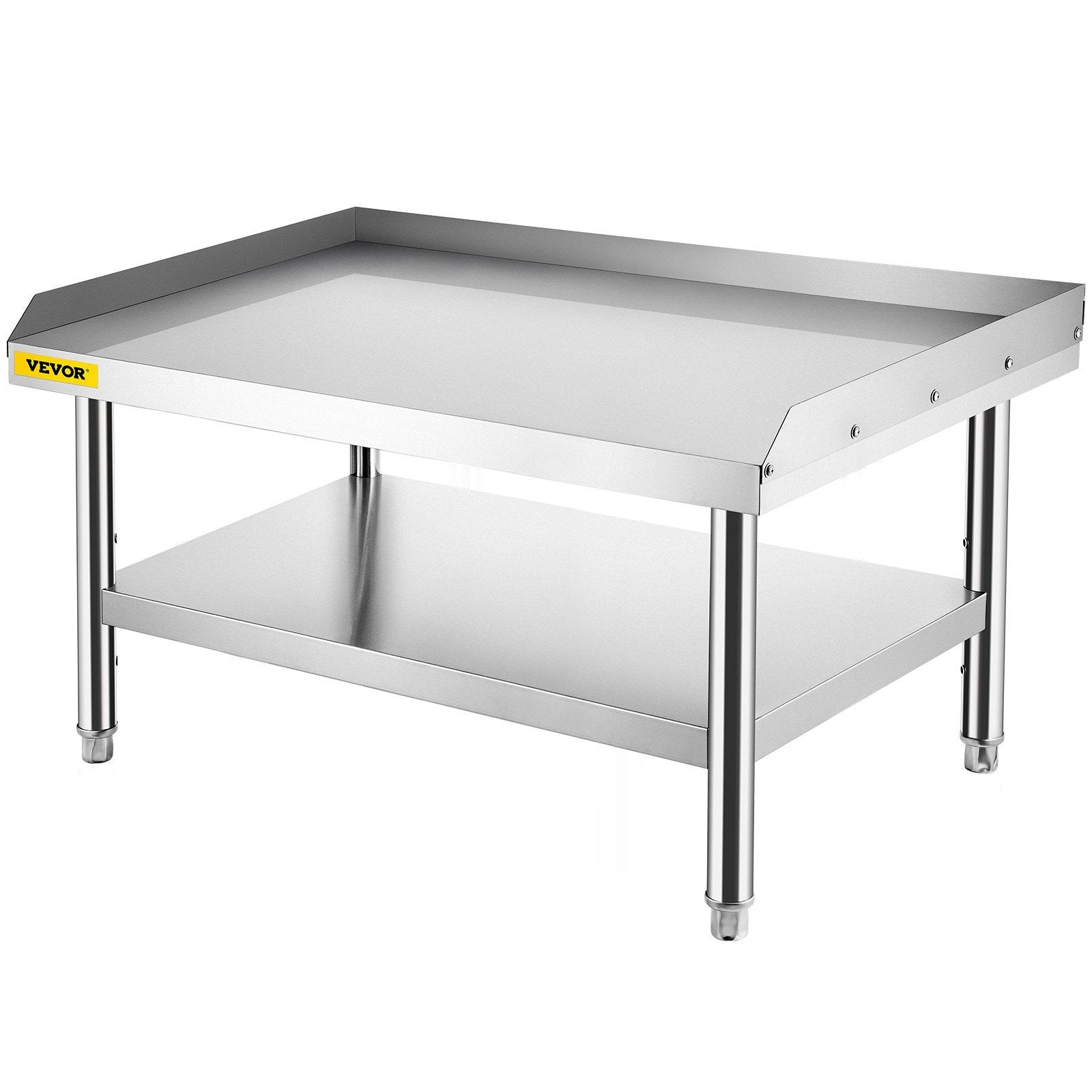BBQs & Accessories: VEVOR Stainless Steel Equipment Grill Stand, 122 x 76 x 61cm Stainless Table, Grill Stand Table with Adjustable Storage Undershelf, Equipment Stand Grill Table for Hotel, Home, Restaurant Kitchen