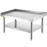 BBQs & Accessories: VEVOR Stainless Steel Equipment Grill Stand, 122 x 76 x 61cm Stainless Table, Grill Stand Table with Adjustable Storage Undershelf, Equipment Stand Grill Table for Hotel, Home, Restaurant Kitchen