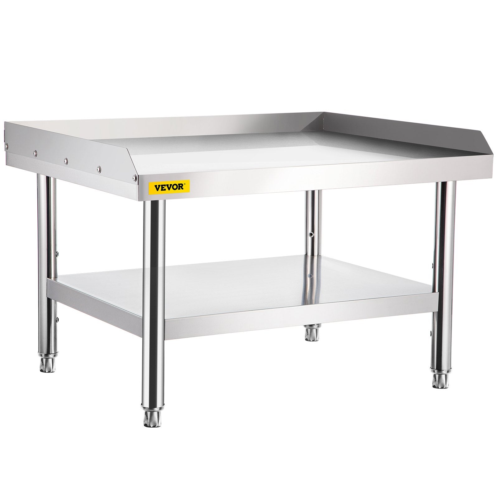 BBQs & Accessories: VEVOR Stainless Steel Equipment Grill Stand, 122 x 76 x 61cm Stainless Table, Grill Stand Table with Adjustable Storage Undershelf, Equipment Stand Grill Table for Hotel, Home, Restaurant Kitchen