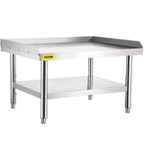 BBQs & Accessories: VEVOR Stainless Steel Equipment Grill Stand, 152x76x61 cm Stainless Table, Grill Stand Table with Adjustable Storage Undershelf, Equipment Stand Grill Table for Hotel, Home, Restaurant Kitchen