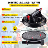 Audio Accessories: VEVOR Glass Suction Cup, 8'' Vacuum Suction Cup, 220lbs Load Capacity Vacuum Glass Lifter with Plastic Handle, Heavy-Duty Hand-Held Glass Lifter For Granite & Glass Lifting, With a free case