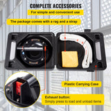 Audio Accessories: VEVOR Glass Suction Cup, 8'' Vacuum Suction Cup, 220lbs Load Capacity Vacuum Glass Lifter with Plastic Handle, Heavy-Duty Hand-Held Glass Lifter For Granite & Glass Lifting, With a free case