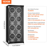 Men's Watches: VEVOR Watch Winder, Watch Winder for 8 Men's and Women's Automatic Watches, with 8 Super Quiet Japanese Mabuchi Motors, Blue LED Light and Adapter, High-Density Board Shell and Black PU