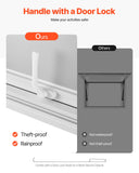 Canopies & Gazebos: VEVOR Concession Window 1346x838 mm, Aluminum Alloy Service Window for Food Truck, Up to 85 Degrees Stand Serving Window with 4 Sliding Windows, Awning Door, and Drag Hook, for Concession Trailers
