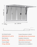 Canopies & Gazebos: VEVOR Concession Window 1346x838 mm, Aluminum Alloy Service Window for Food Truck, Up to 85 Degrees Stand Serving Window with 4 Sliding Windows, Awning Door, and Drag Hook, for Concession Trailers