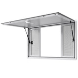 Canopies & Gazebos: VEVOR Concession Window 1346x838 mm, Aluminum Alloy Service Window for Food Truck, Up to 85 Degrees Stand Serving Window with 4 Sliding Windows, Awning Door, and Drag Hook, for Concession Trailers