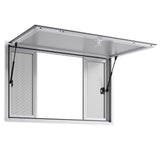 Canopies & Gazebos: VEVOR Concession Window 1346x838 mm, Aluminum Alloy Service Window for Food Truck, Up to 85 Degrees Stand Serving Window with 4 Sliding Windows, Awning Door, and Drag Hook, for Concession Trailers