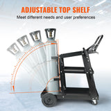 Utility Trolleys: VEVOR Welding Cart, 3-Tier Welder Cart Heavy Duty with 400 Lbs Weight Capacity, 360° Swivel Wheels, Tank Storage Safety Chains, Rolling MIG Welder Cart for TIG, ARC, MMA, Plasma Cutter Welding Machine