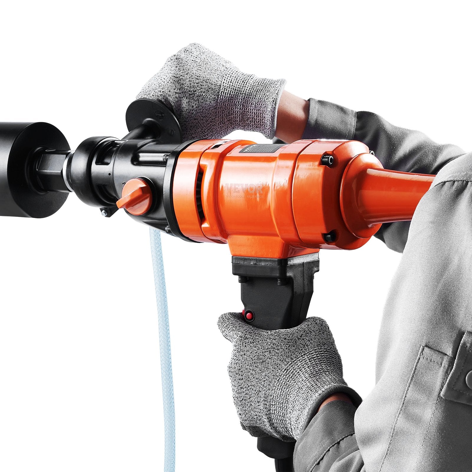 Traffic Control & Parking Tools: VEVOR Diamond Core Drilling Machine, 4in Handheld Wet Concrete Core Drill Rig, 1100-2400RPM Two Speed & 1-1/4" Thread & 2 Bubble Levels, 3-4in Drilling Diameter for Concrete Brick Block Stone, 1500W