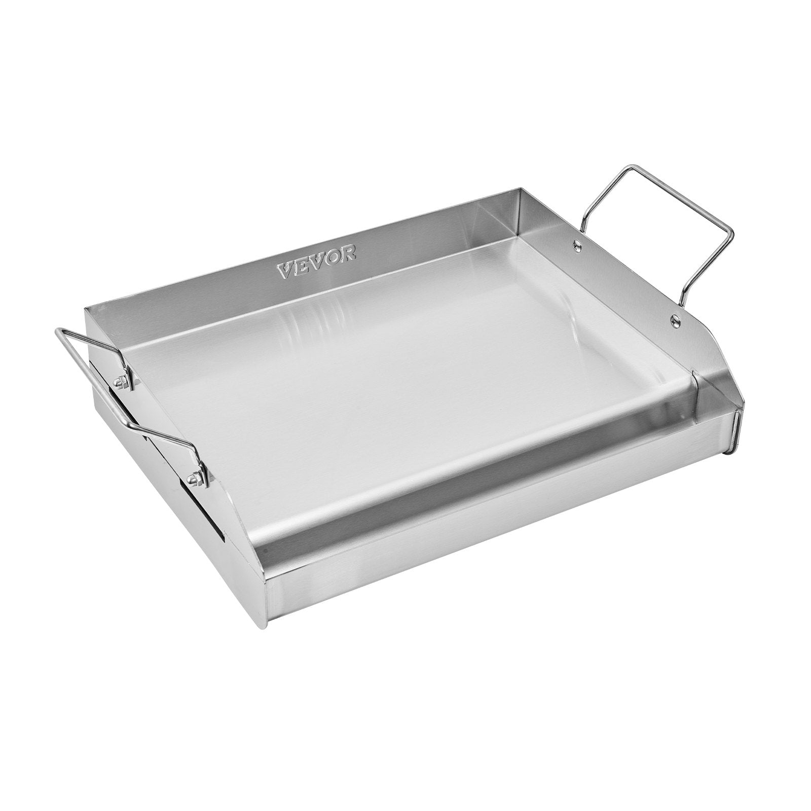 Paddles & Oars: VEVOR Stainless Steel Griddle, 17x13 inch Universal Flat Top Rectangular Plate, Gas Grill Griddle for BBQ Grill, Teppanyaki, Portable Family Cookware with Handle, for Camping Tailgating Party