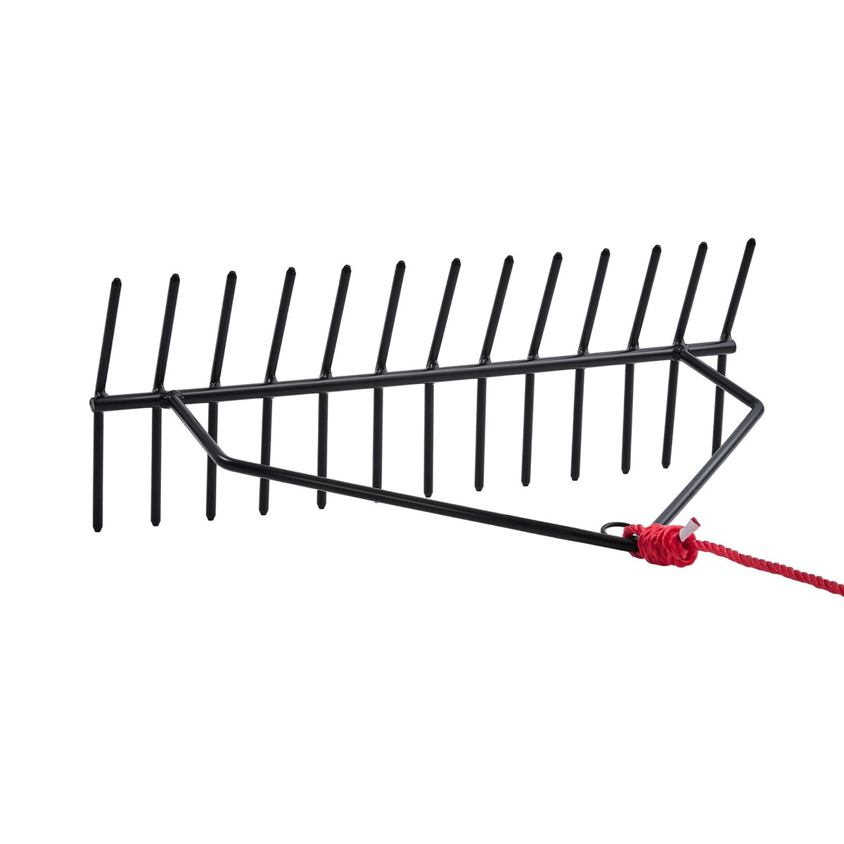 24 in Aquatic Weed Rake, 8.7 in Double Sided Lake Weed Rake, Pond Weeds Cutter with 30ft Rope, Tie Hole, No Assembly Required, Lightweight Muck Lilypad Clearing Tool for Pond, Lake, Rivulet