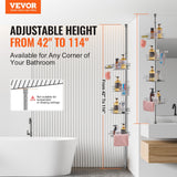 Shower Heads & Screens: VEVOR 42" to 114" High Shower Corner Caddy Tension Pole Rust-Proof Tension Pole