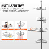 Shower Heads & Screens: VEVOR 42" to 114" High Shower Corner Caddy Tension Pole Rust-Proof Tension Pole