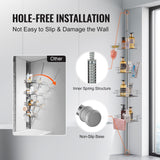 Shower Heads & Screens: VEVOR 42" to 114" High Shower Corner Caddy Tension Pole Rust-Proof Tension Pole