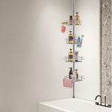 Shower Heads & Screens: VEVOR 42" to 114" High Shower Corner Caddy Tension Pole Rust-Proof Tension Pole